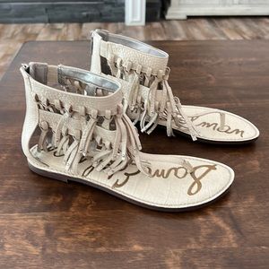 Sam Edelman white zip sandals - 7.5M